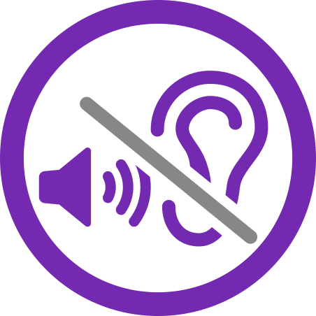 An icon that symbolizes deaf