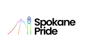 Spokane Pride Logo in the color Black