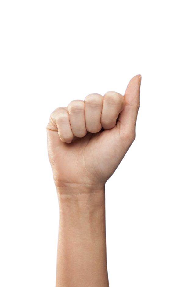 an image of a fist being held that symbolizes sign language - asl interpreter services